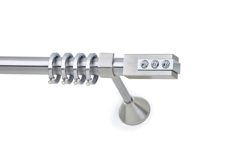 Anartisi Κουρτινόξυλο Φ25 Inox CHAMPION ROUND Νίκελ Σατ